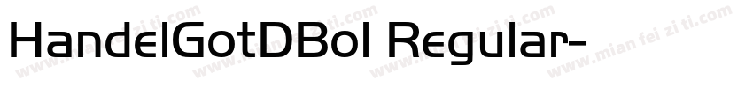 HandelGotDBol Regular字体转换
